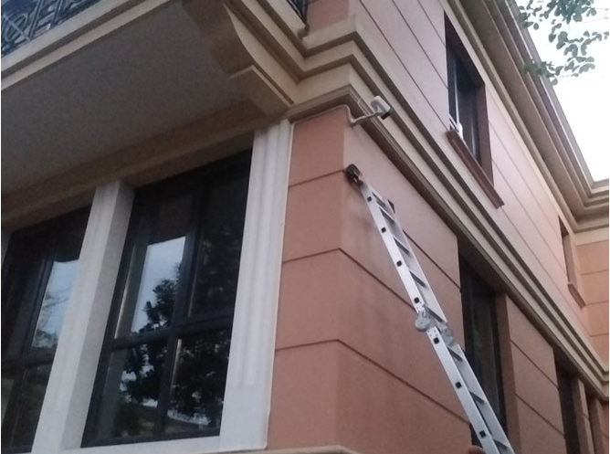 上海某别墅区安防监控施工项目外部视图